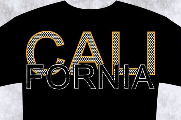 California T-Shirt Design Graphic, Svg Review
