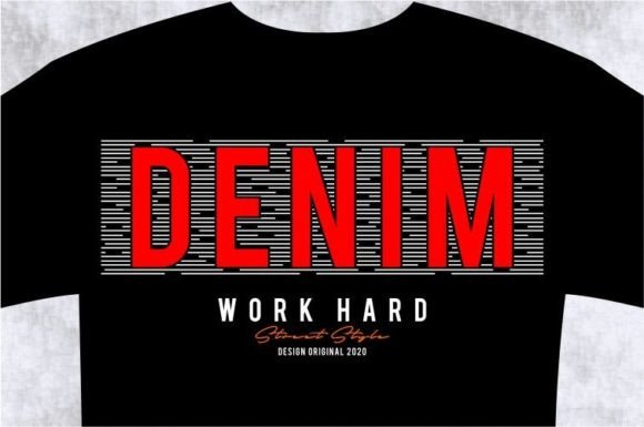 DENIM T-shirt Design Graphic, Svg Review