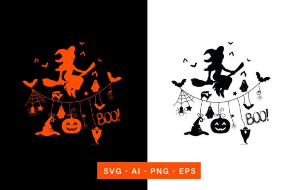 Funny Halloween Witch Vector Graphic Review