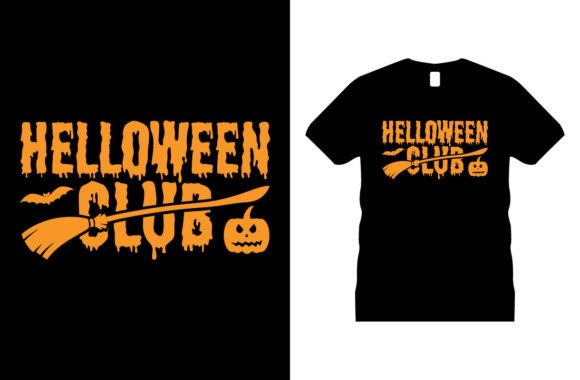 Halloween Club Graphics for T-Shirt Designs