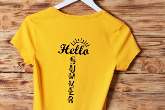 Hello Summer Graphics for T-Shirt Designs