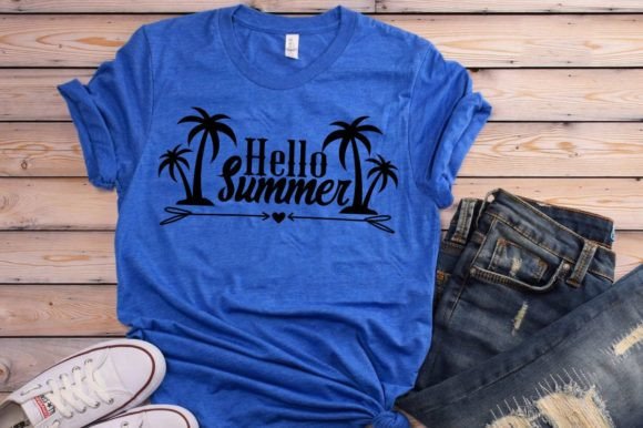 Hello Summer SVG Graphics for T-Shirt Designs