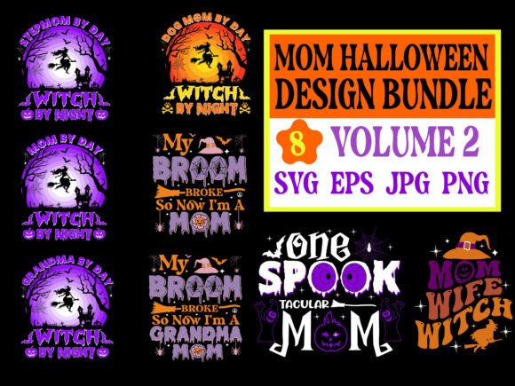 Mom Halloween Graphics & T-Shirt Designs Review