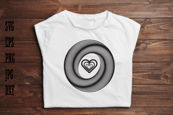 Spiral Dotted SVG Graphic Design for T-Shirt Designs
